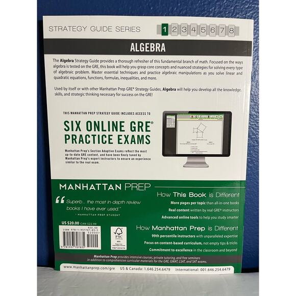 GRE Algebra Strategy Guide (Manhattan Prep GRE Strategy Guides) - Picture 2 of 6